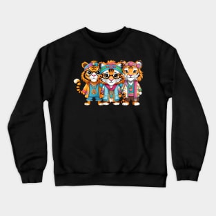 3 Tigers Crewneck Sweatshirt